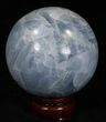 Polished Blue Calcite Sphere #32126-2
